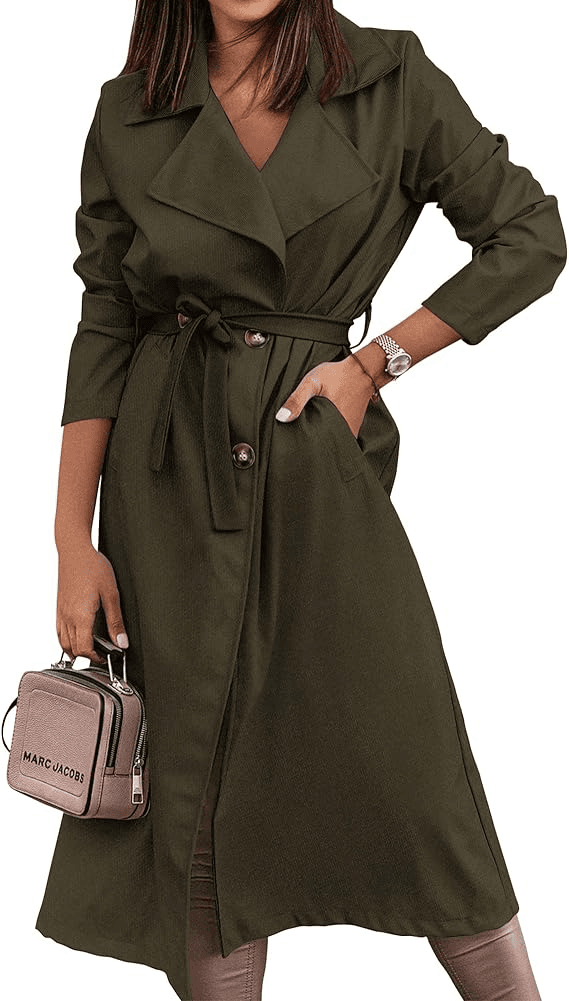 Green overcoat from Amazon
