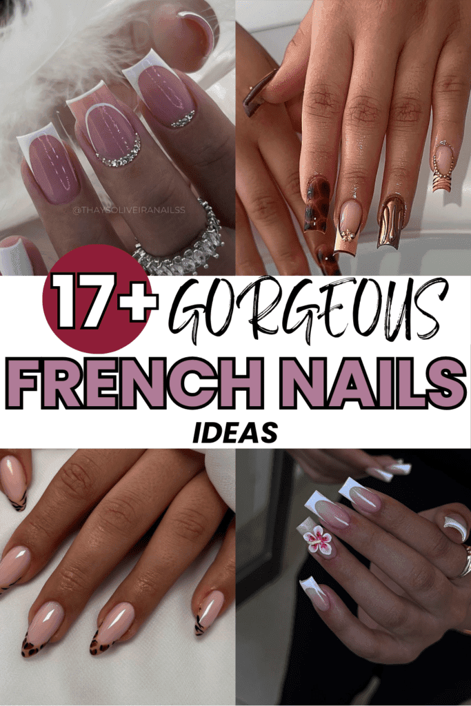 17+ French Nail Ideas Pinterest Image